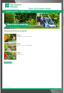 Werk in tuin en landschap Online omgeving