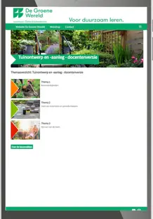 Tuinontwerp en -aanleg Online omgeving docent