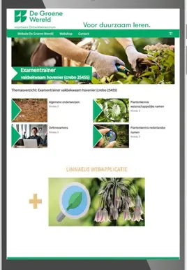 Examentrainer vakbekwaam hovenier (niveau 3)  + Linnaeus