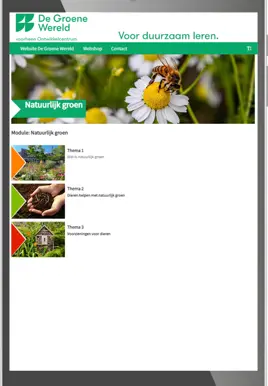 Natuurlijk groen docent online