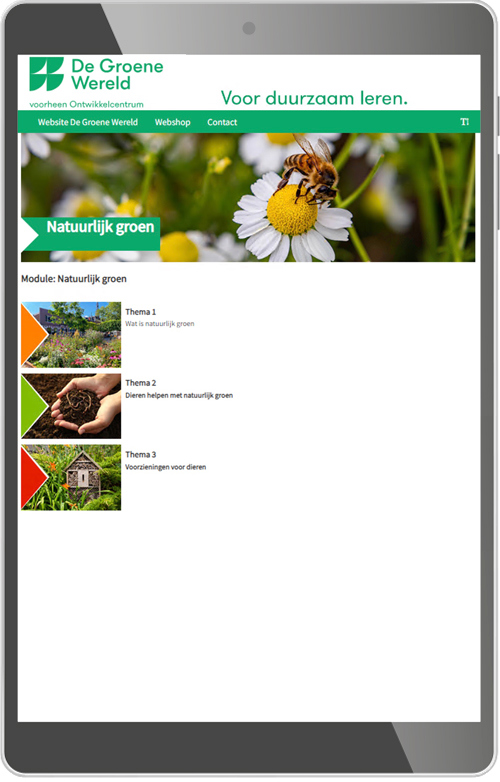 Profiel Groen keuzevak Natuurlijk groen