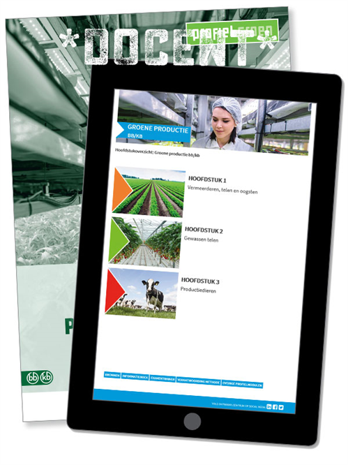 Groene Productie online omgeving docent incl. werkboek