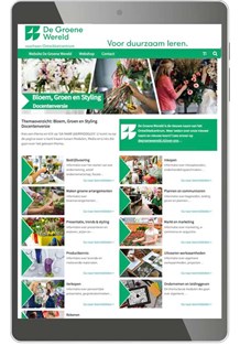Startpagina Bloem, Groen & Styling - (docentenversie)